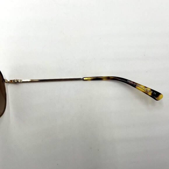 VON ZIPPER Wingding Gold w/Brown Pilot Shaped Gradient Lens Sunglasses - Picture 4 of 6